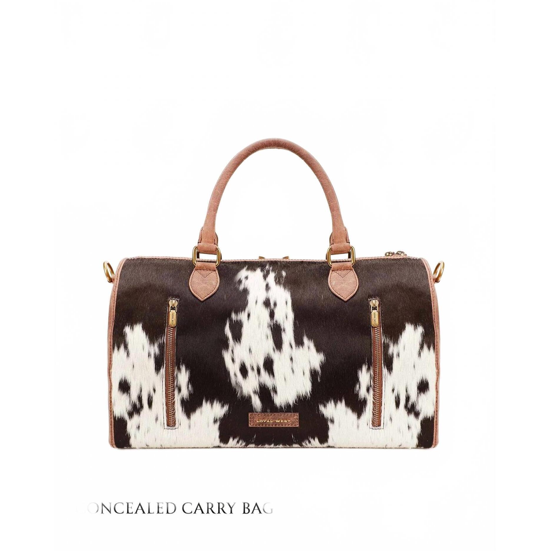New Loyal West Women's Standard Medium Duffle Bag In Cowhide And Calfskin